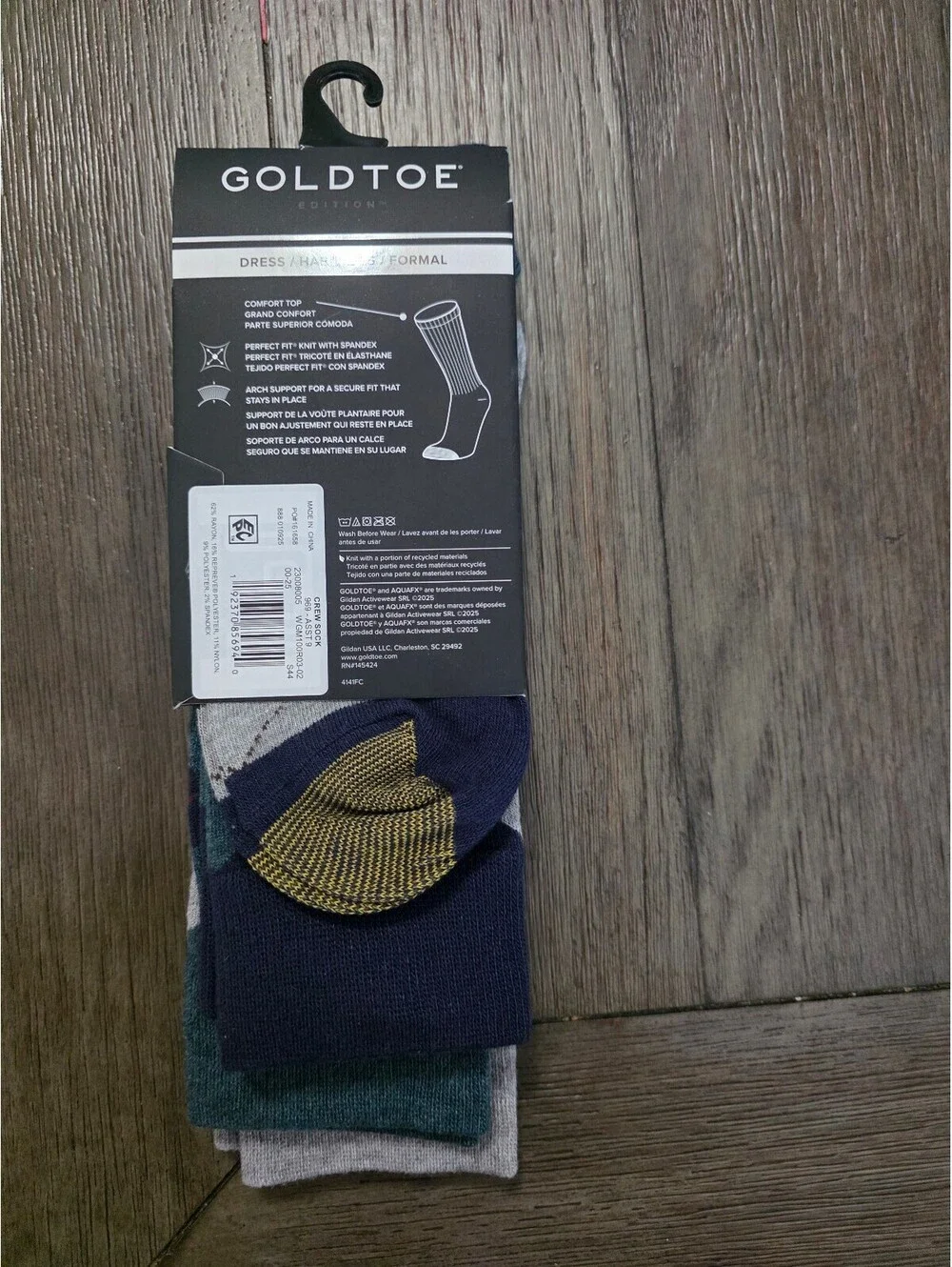 3 pack Goldtoe Edition Argyle Dress Socks - Size 6-12.5